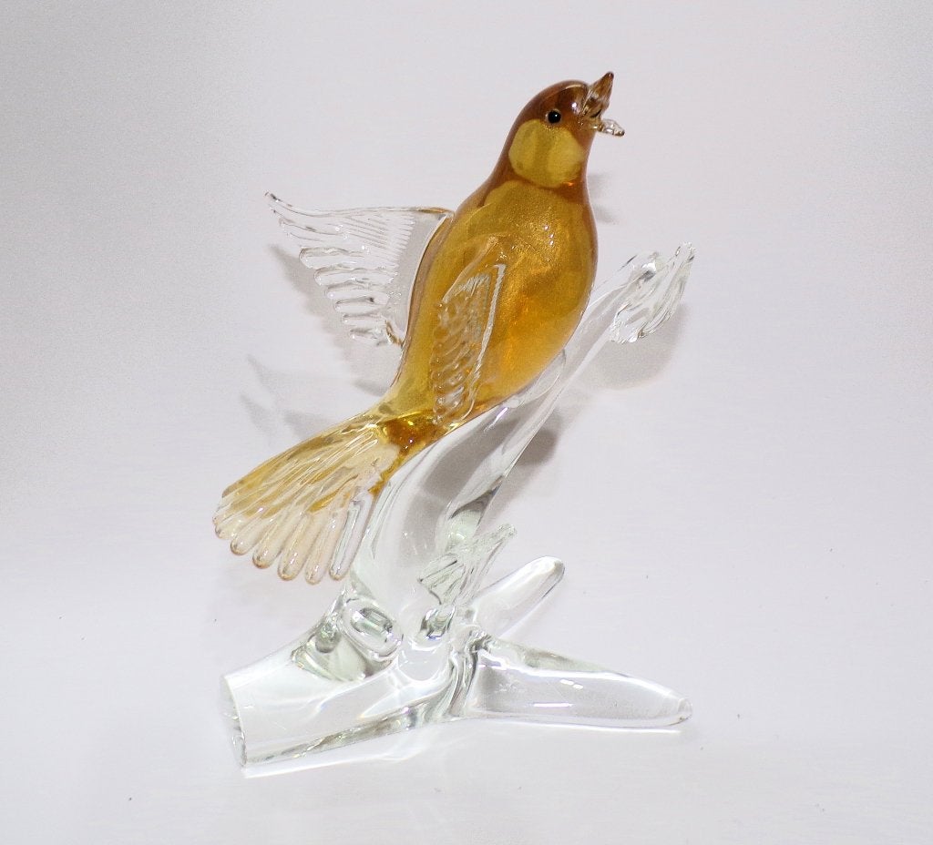 Murano / Elio Raffaeli - glaskunst vogel, Antiek en Kunst, Ophalen of Verzenden