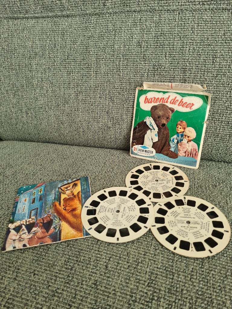 Viewmaster view master vintage schijfjes berend de beer, Verzamelen, Gebruikt, Verzenden, Nvt, Nvt