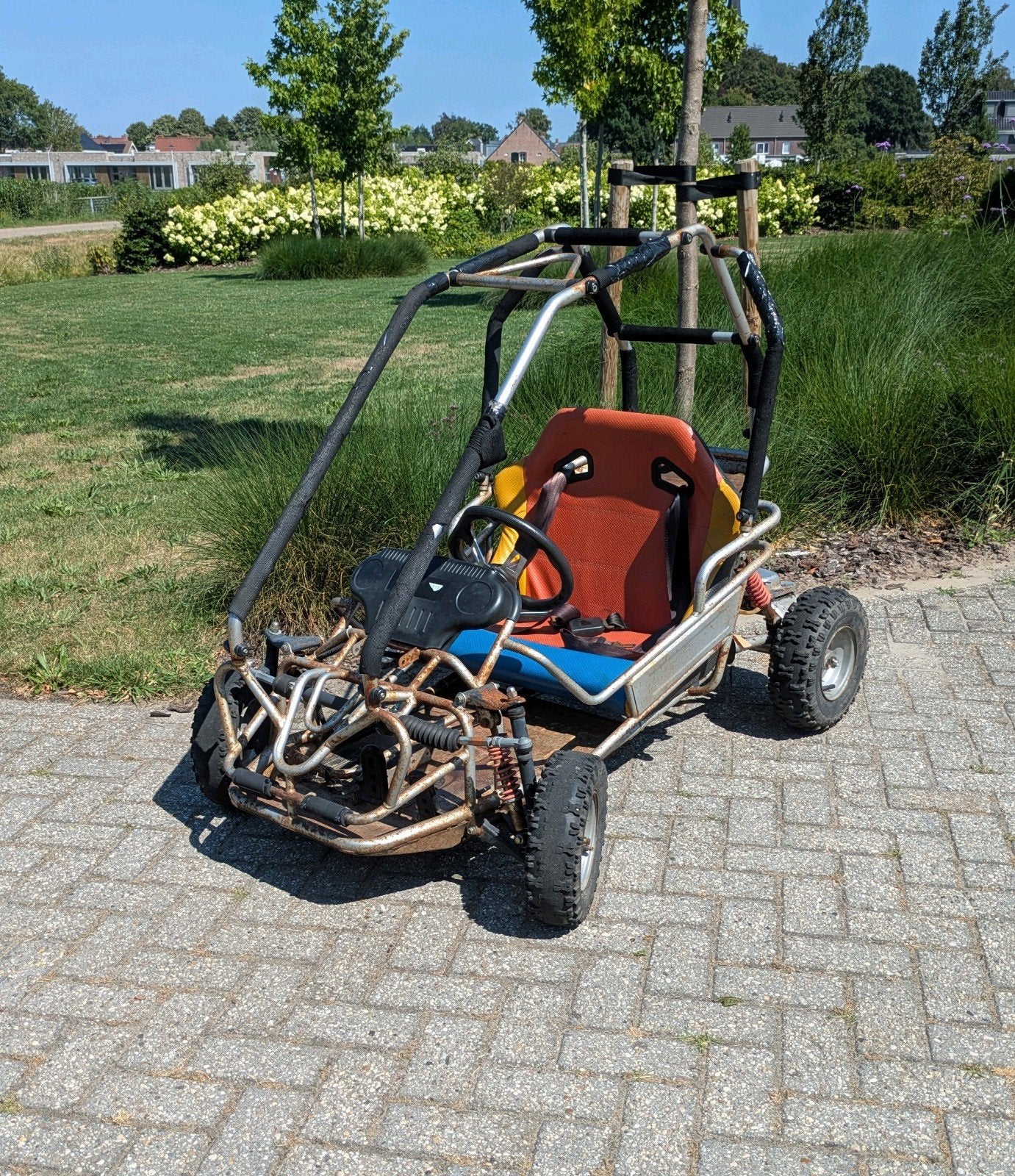 Cross buggy benzine kinderen - werkend!, Kinderen en Baby's, Speelgoed | Buiten | Skelters, Ophalen, Gebruikt, Overige merken