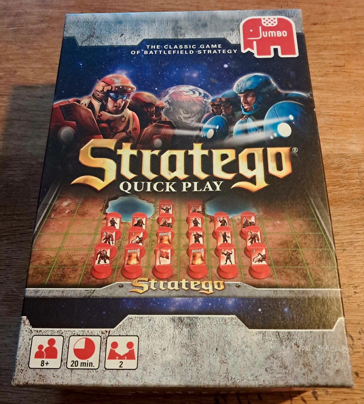 Stratego Quick Play - Het klassieke slagveld strategiespel, Jumbo, Een of twee spelers, Ophalen of Verzenden, Zo goed als nieuw
