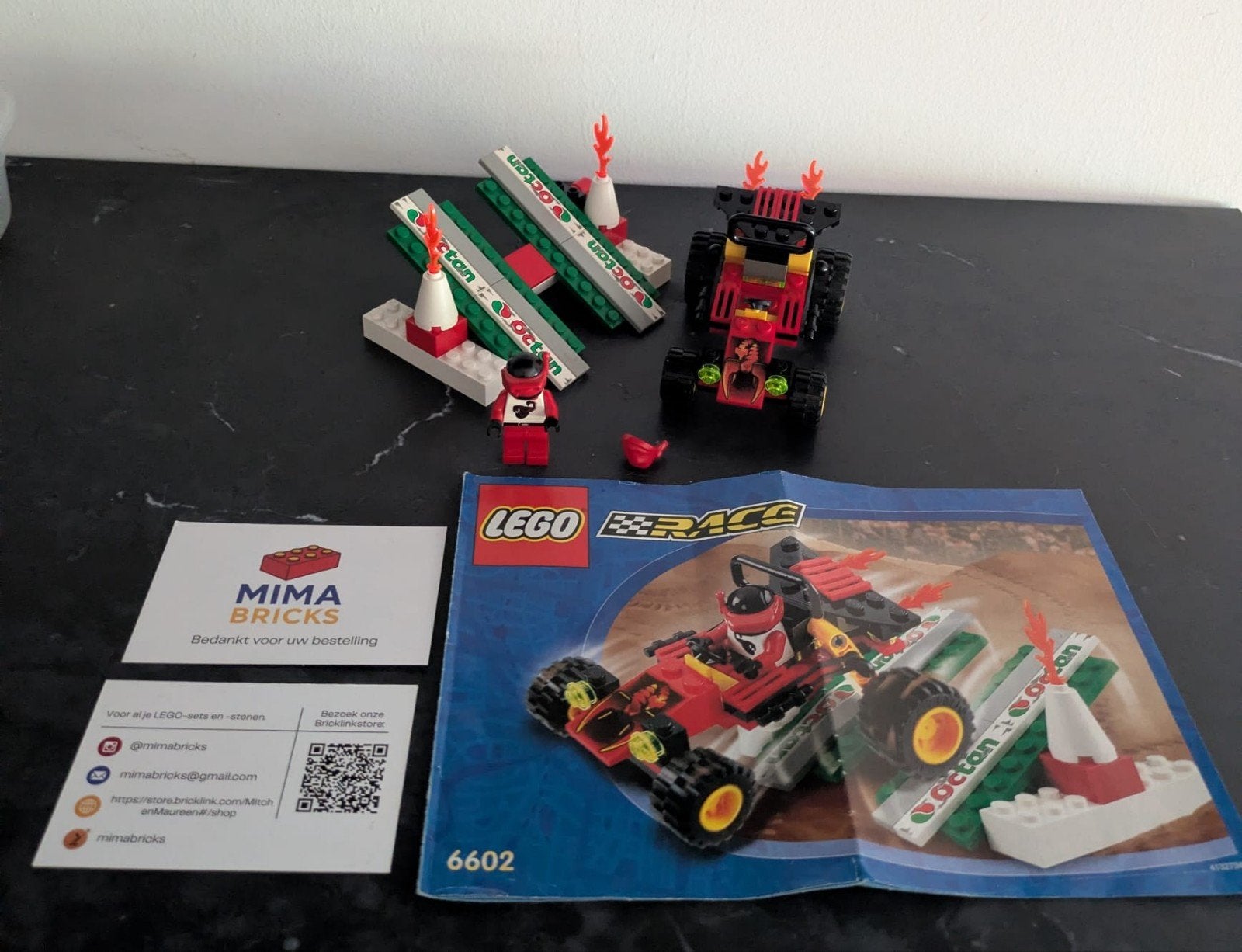 Lego Race 6602 compleet met boekje, Ophalen of Verzenden, Lego, Lego, Lego