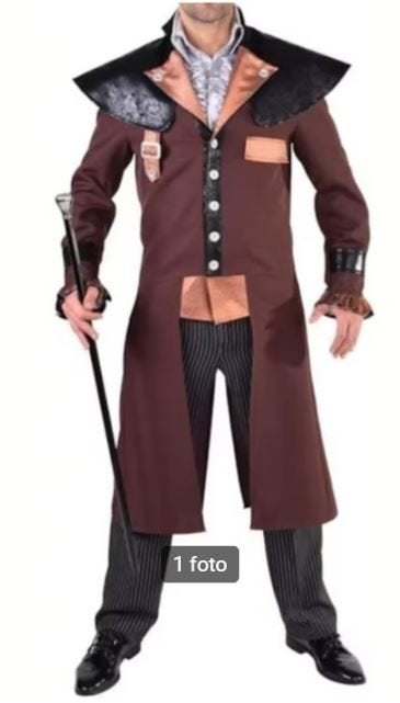 Mooi bruin/zwart/wit VAMPIER JAGER/DEMON HUNTER pak, Nieuw, Ophalen of Verzenden, Halloween, Kleding