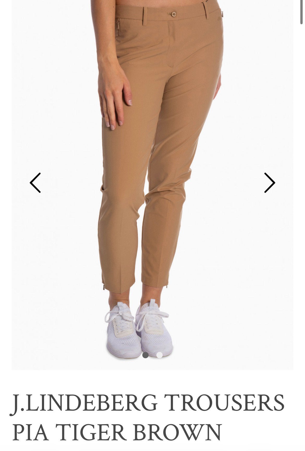 J.Lindeberg GOLF broek maat 31 “Pia Tiger Brown”, Kleding | Dames, Maat 38/40 (M), Bruin, Ophalen of Verzenden, Zo goed als nieuw