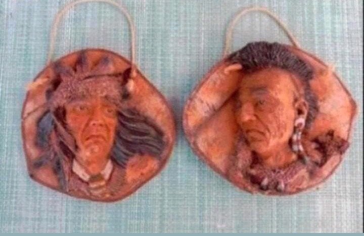 indianen gezichten 1997 Marka Gallery vintage, Ophalen