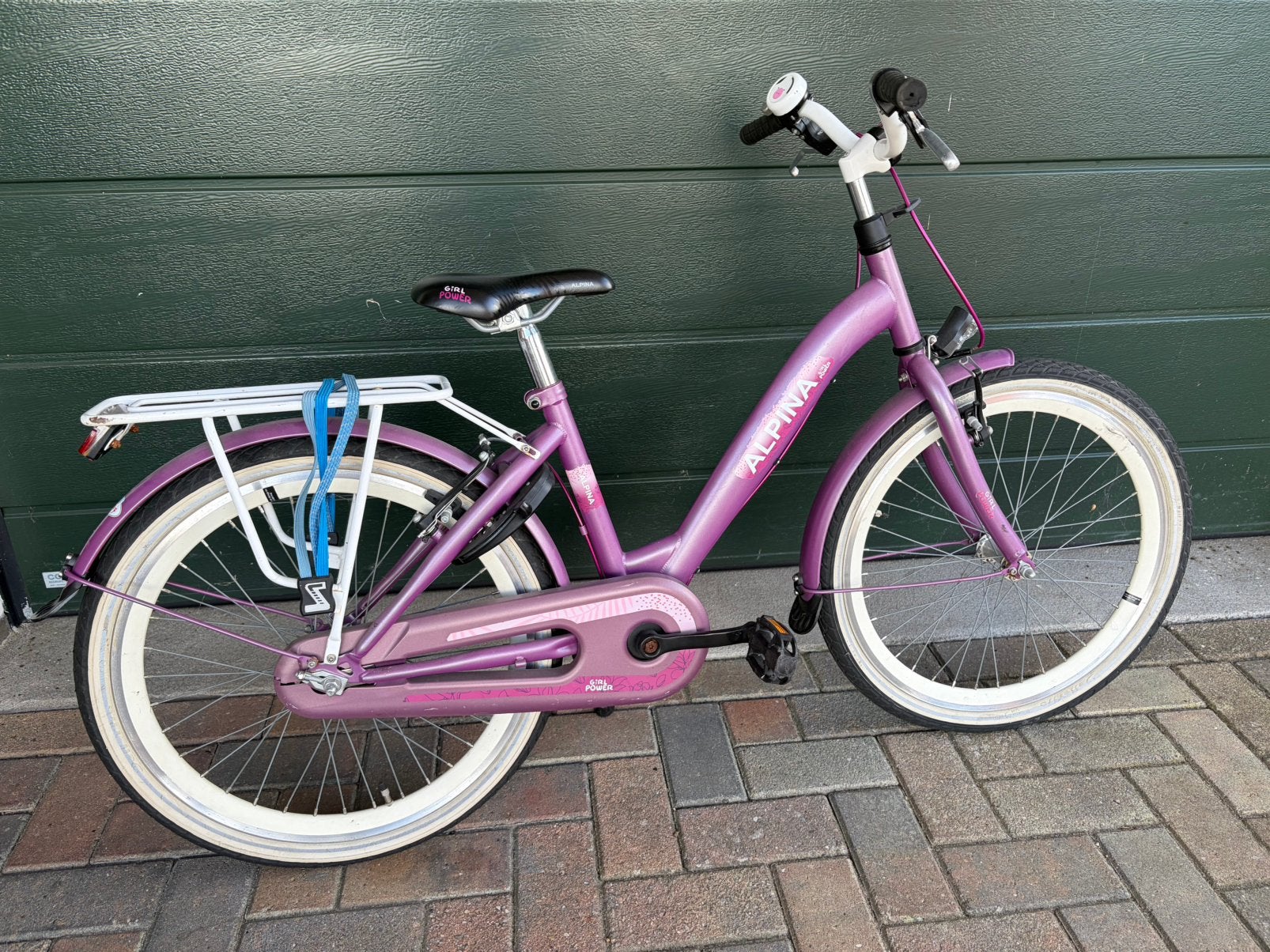 Alpina meisjes fiets 22 inch, Ophalen, Gebruikt, 22 inch, Handrem