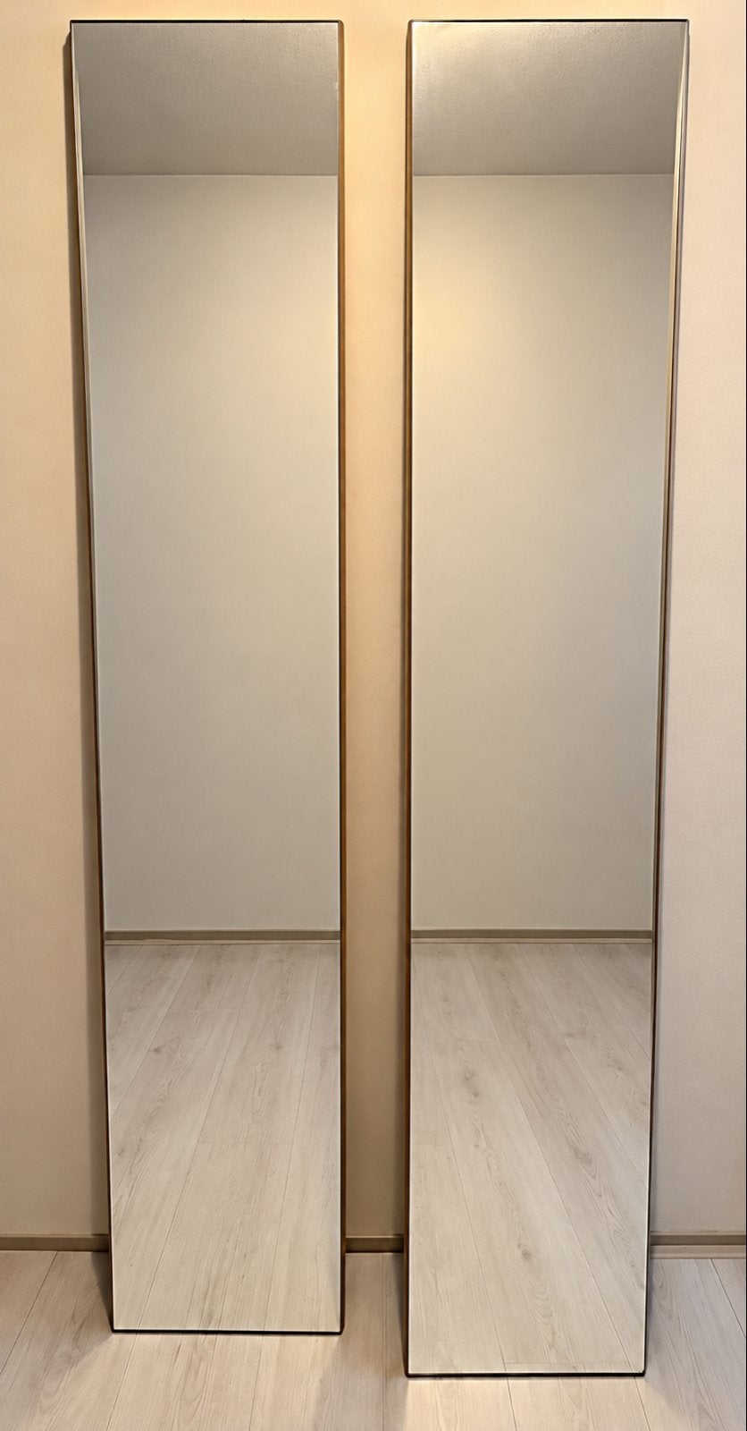 vandaag ophalen 2 Spiegel van oude kastdeur, Huis en Inrichting, Ophalen, Minder dan 50 cm, Gebruikt, 200 cm of meer
