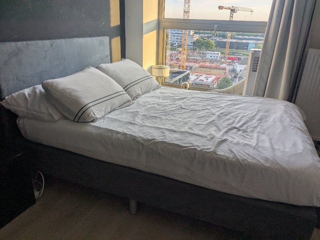 Wehkamp bed 140x00, Ophalen, Gebruikt, 140 cm, Twijfelaar