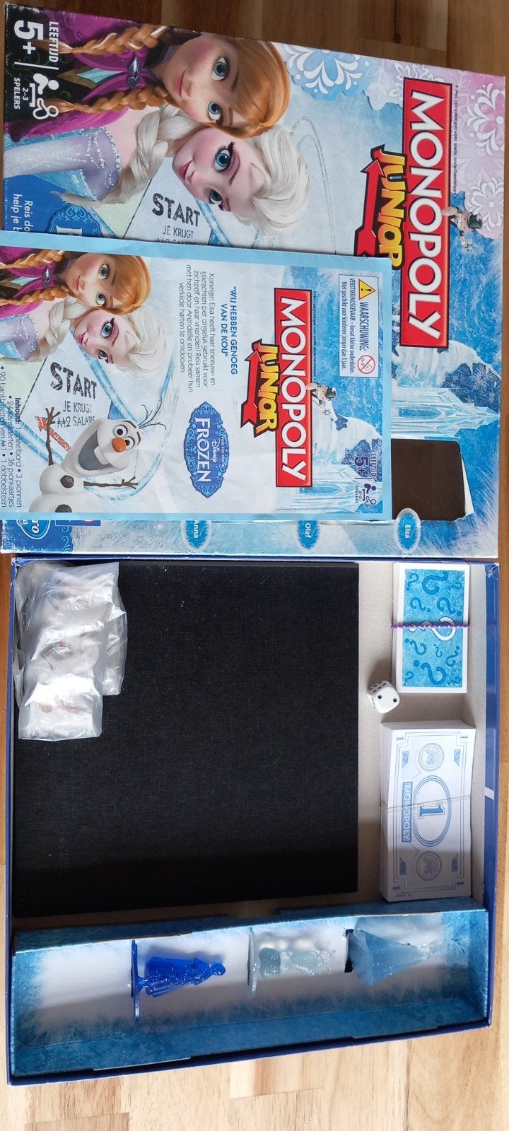 Monopoly Junior Frozen - Disney Bordspel, Hobby en Vrije tijd, Een of twee spelers, Ophalen of Verzenden, Gebruikt, Hasbro