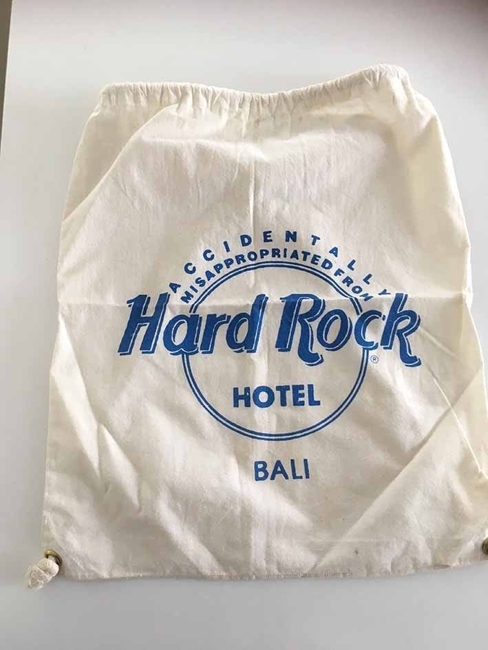 Hard Rock Hotel Bali Rugzak met trekkoord - Nieuw, Overige merken, Minder dan 30 cm, Nieuw, Ophalen of Verzenden