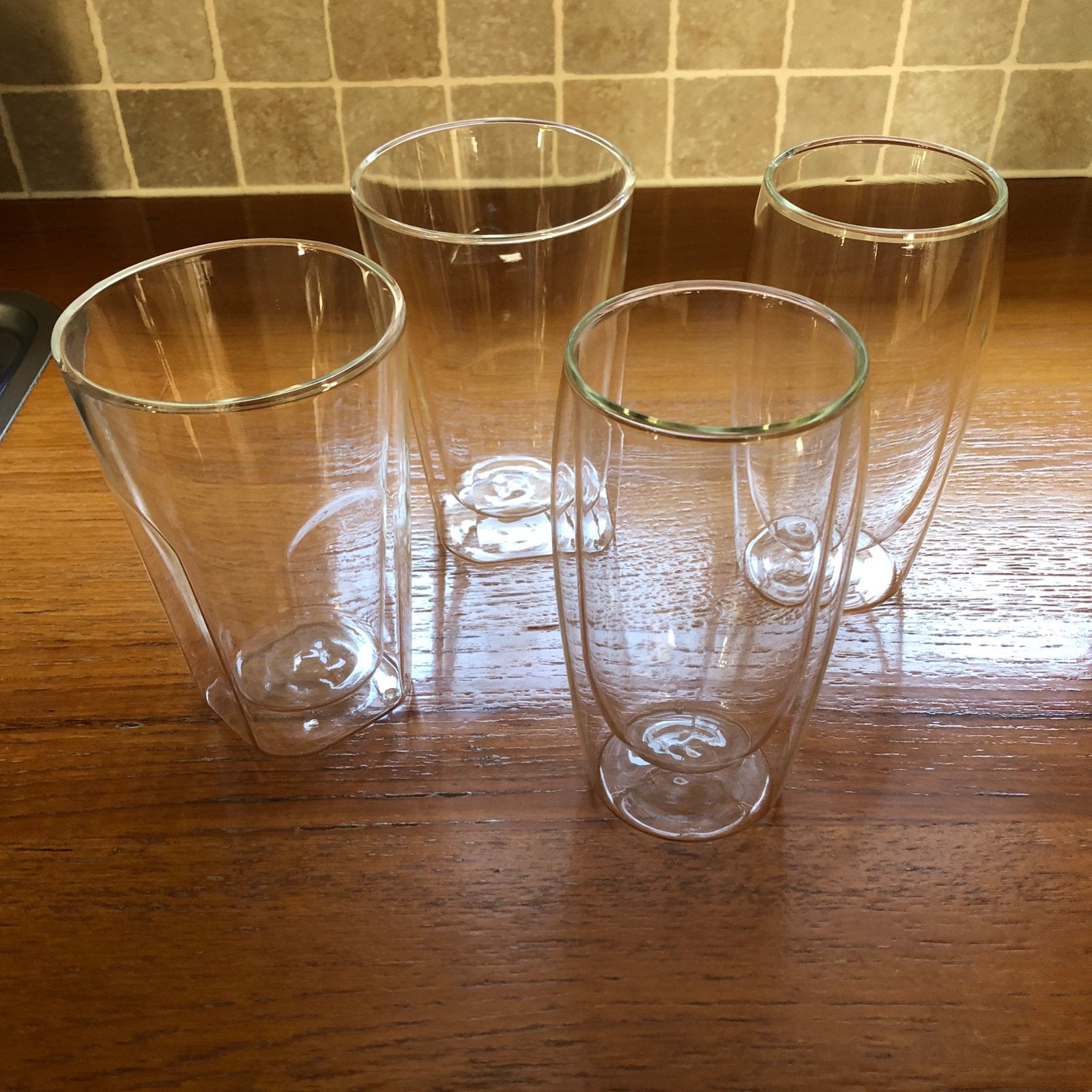 4 stuks Latte macchiato (koffie) glazen, Glas of Glazen, Ophalen of Verzenden, Overige stijlen, Glas