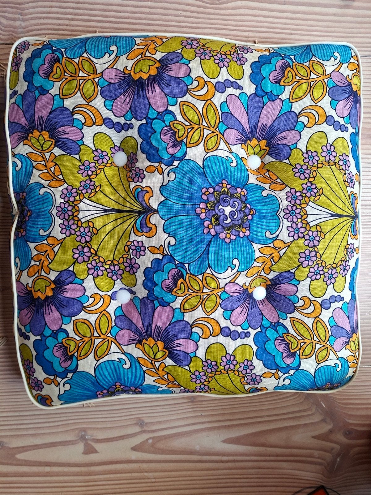 Vintage tuinstoel kussens van Kurz, Tuin en Terras, Tuinmeubel-accessoires, Ophalen of Verzenden, Gebruikt