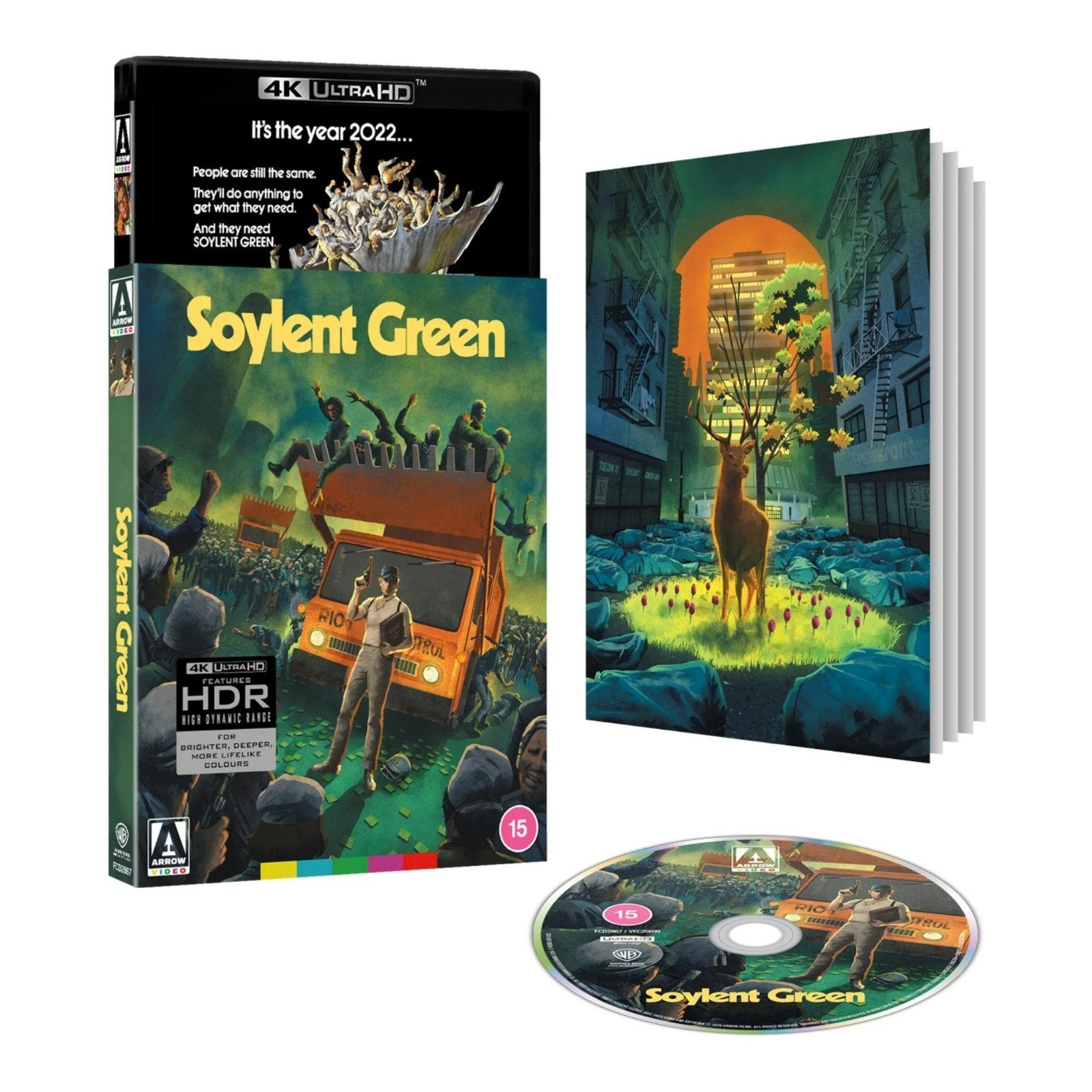 Soylent Green L.E. (Arrow) 4K UHD Blu-Ray UK Sealed IMDb 7.0, Engels, Vanaf 16 jaar, Inclusief boekje, Film