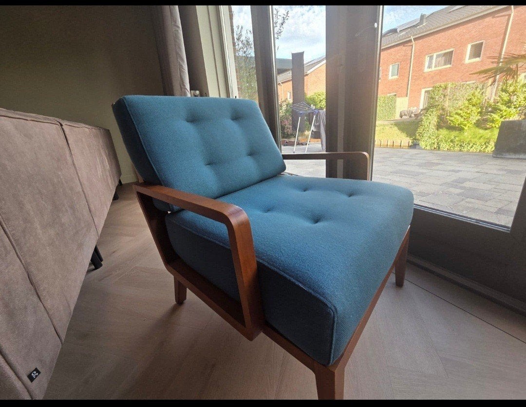 Vintage fauteui te koop, Ophalen, Eenpersoons, Minder dan 150 cm
