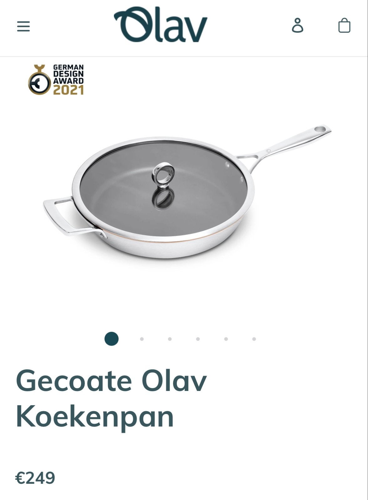 Premium Koekenpan Olav met deksel - Nieuw in doos 30cm, Antiaanbaklaag, Nieuw, Ophalen of Verzenden, Overige merken