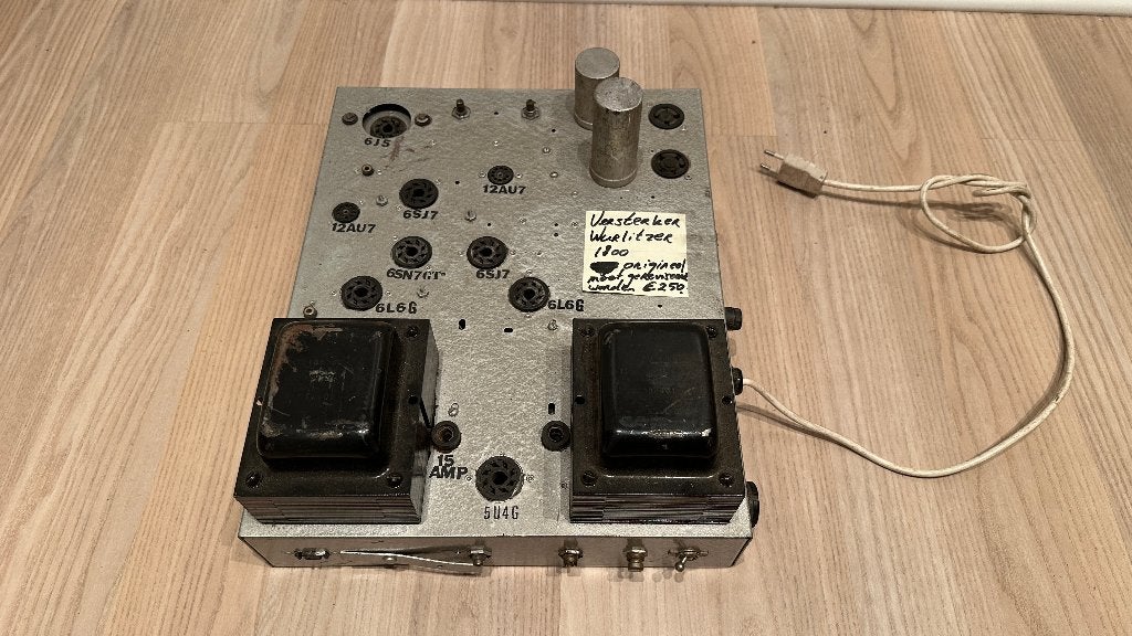 Versterker 516 voor Wurlitzer 1500 + 1550, Verzamelen, Automaten | Jukeboxen, Ophalen of Verzenden, Gebruikt, 1950 tot 1960, Wurlitzer