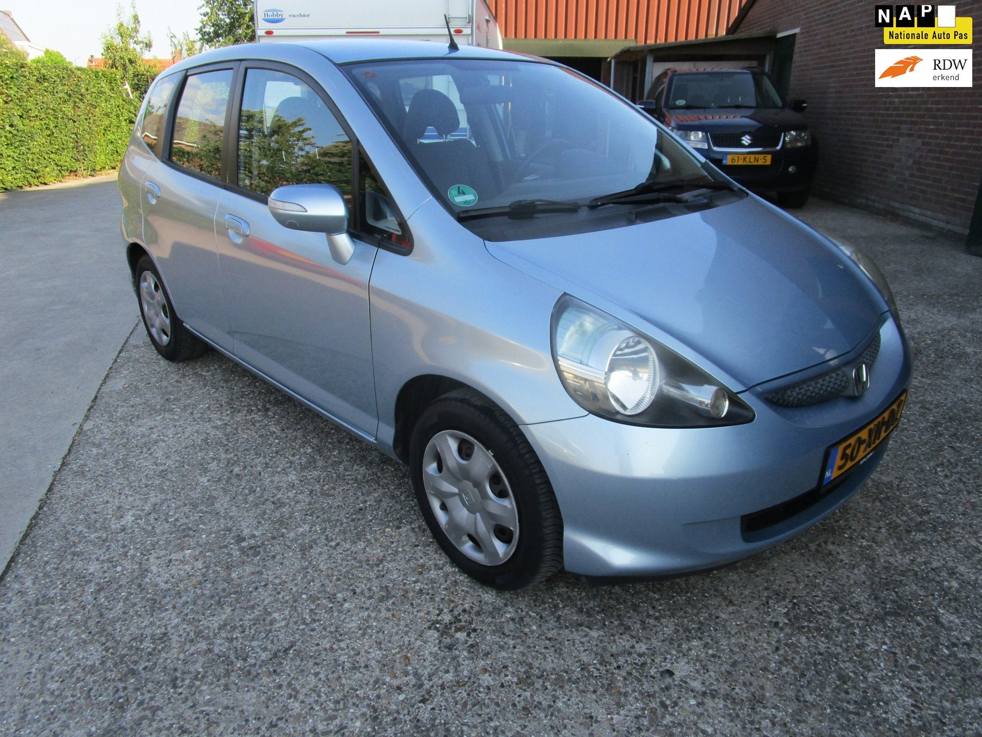 Honda Jazz 1.4 LS automaat 7 versnellingen clima airco mooi, Auto's, Honda, 83 pk, 450 kg, 4 cilinders, Blauw