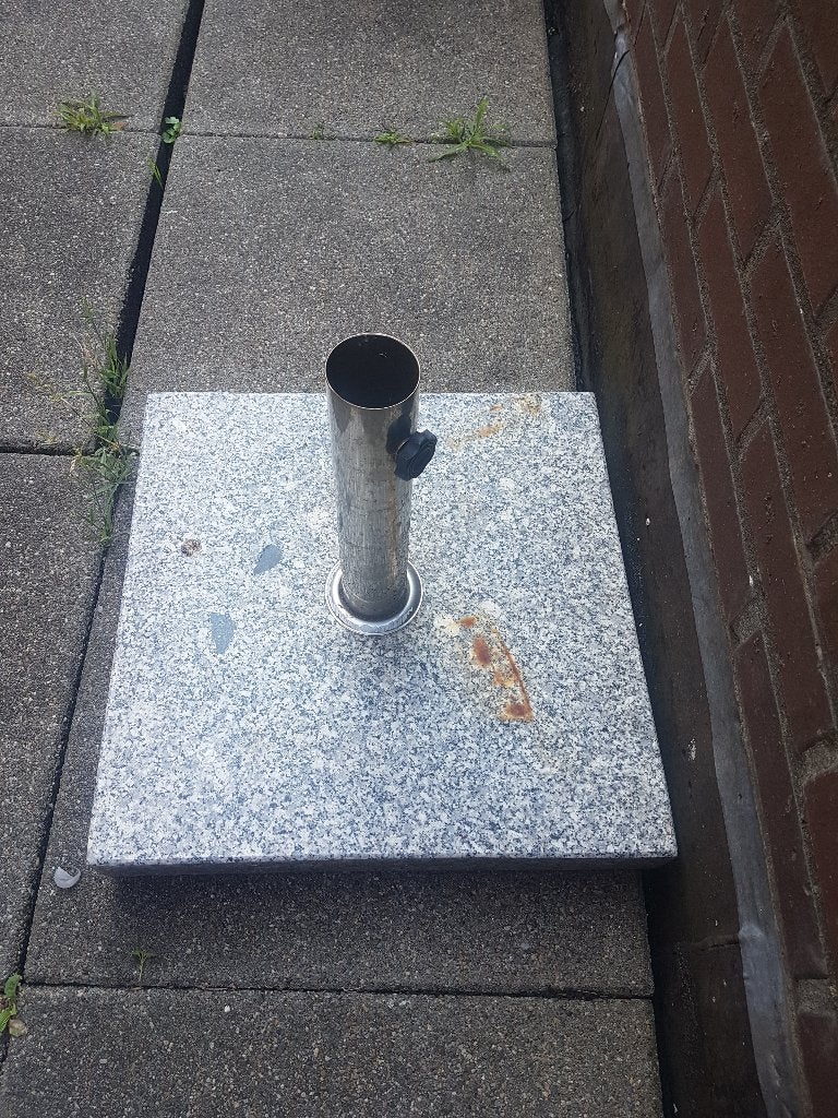Parasolvoet graniet verrijdbaar, Tuin en Terras, Parasols, Ophalen, Gebruikt, Minder dan 1 meter, Zweefparasol