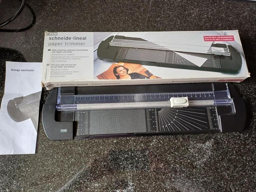 TCM Schneide-lineal Paper Trimmer - Papiersnijder, Hobby en Vrije tijd, Ophalen of Verzenden, Zo goed als nieuw, Overige typen