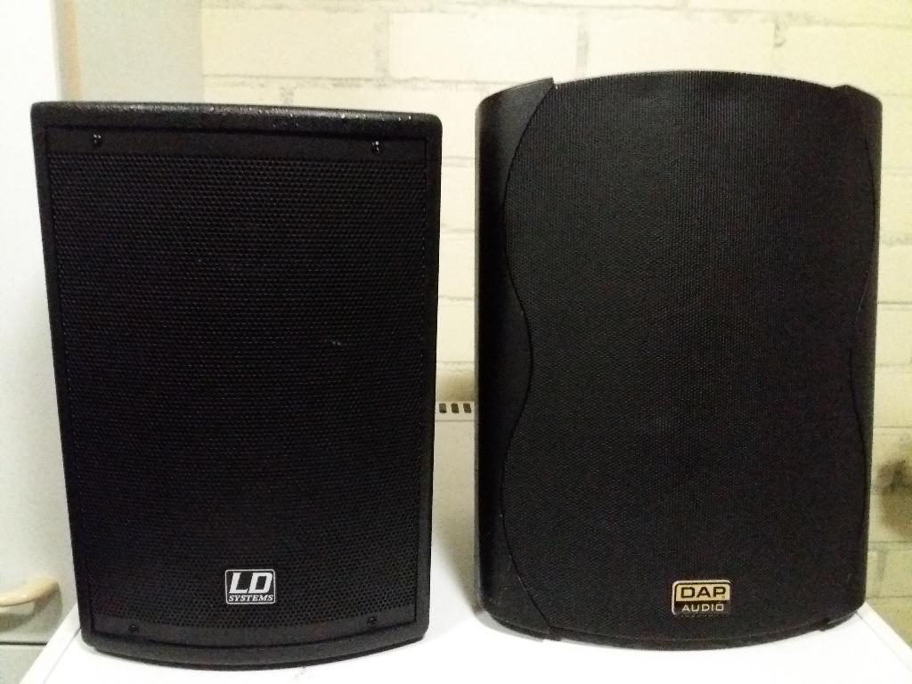 Speaker setje d.a.p & LD.  Actief  85 watt rms., Audio, Tv en Foto, Luidsprekers, Gebruikt, Overige typen, 60 tot 120 watt, Overige merken