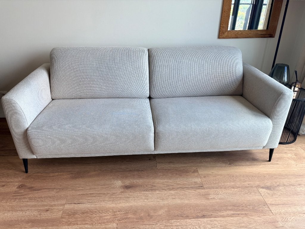 Rebellenclub Oslo 3-zits bank in Bloq 05 Beige, Ophalen, Gebruikt, Driepersoons, 75 tot 100 cm