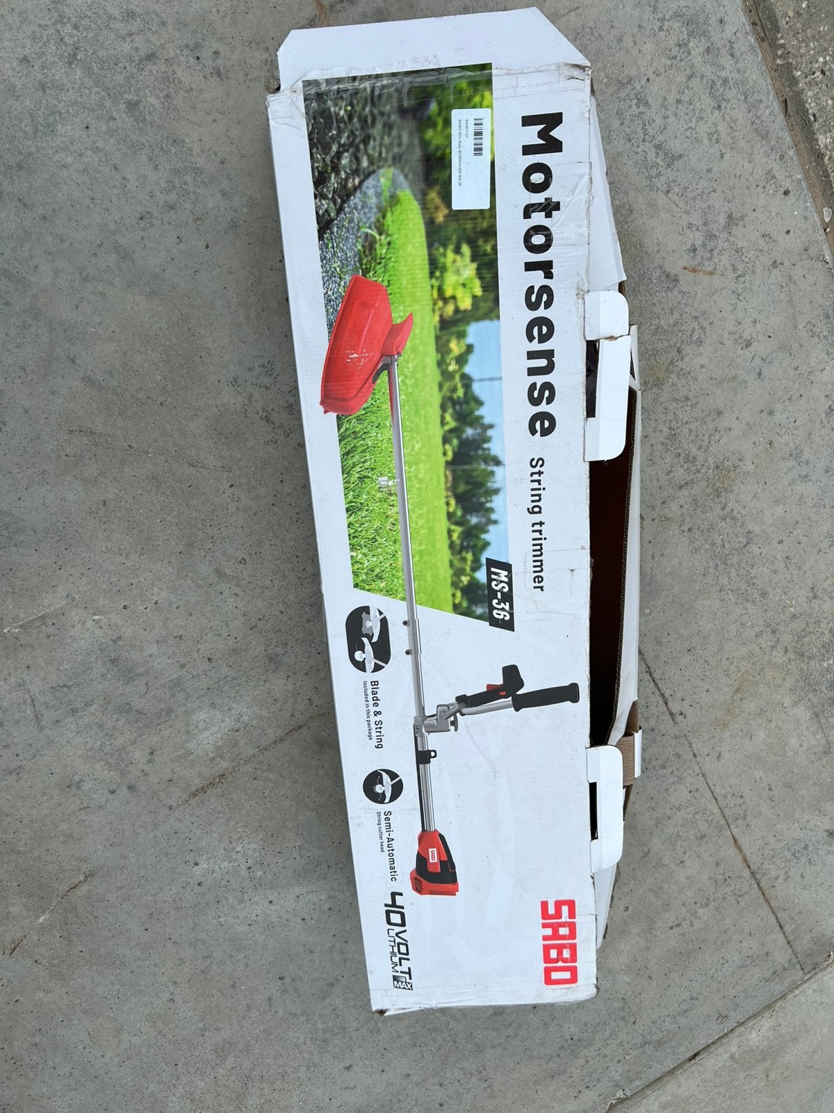 Sabo ms-36 Bosmaaier grastrimmer accu, Ophalen, Nieuw, Accu