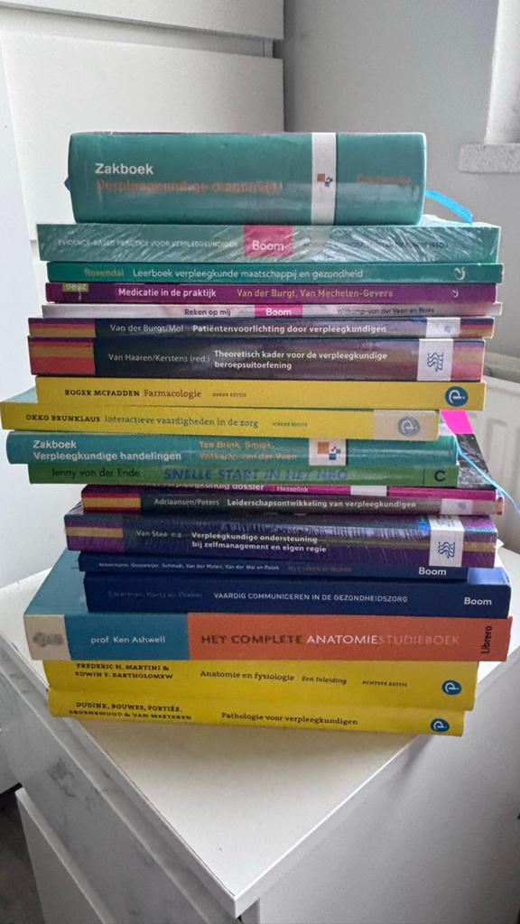 Grote collectie verpleegkunde studieboeken, Boeken, Studieboeken en Cursussen, Ophalen, Beta, Gelezen, HBO