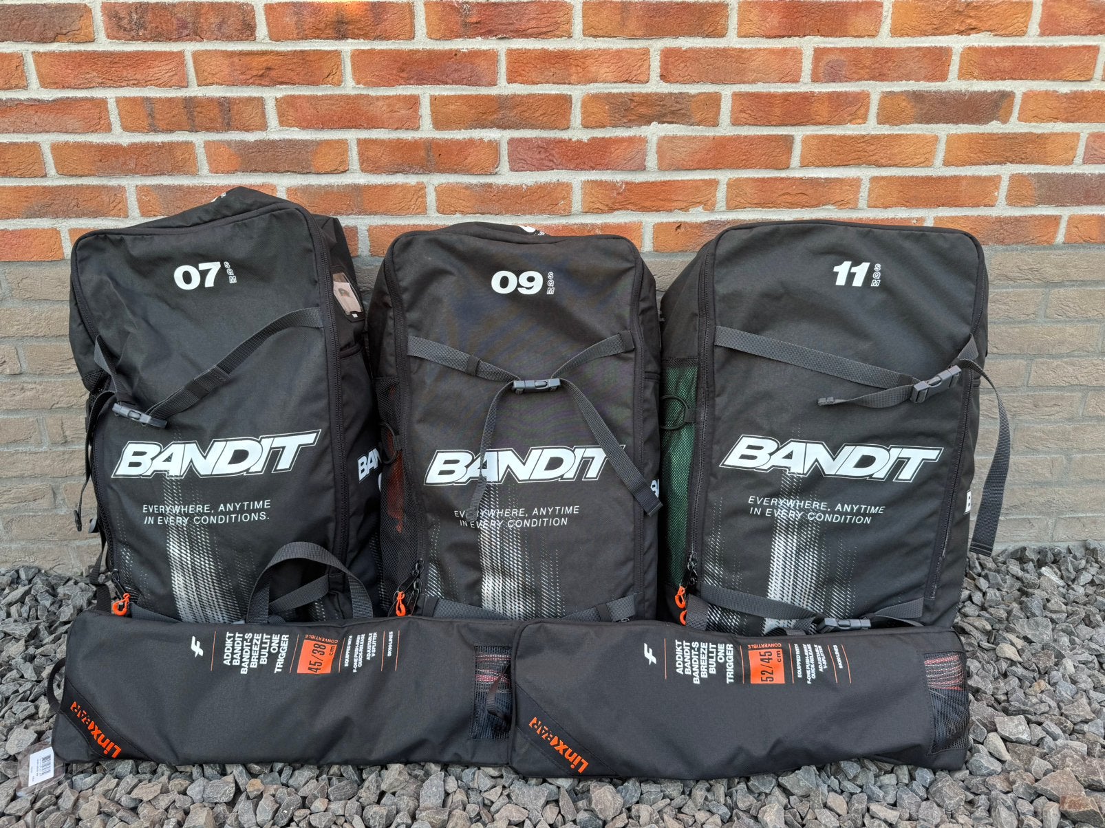 F-one Bandit 2026 7m, 9m, 11m, Linx bar SK99 zie omschrij., Watersport en Boten, Kitesurf-set, Twintip, Zo goed als nieuw, 11 m²