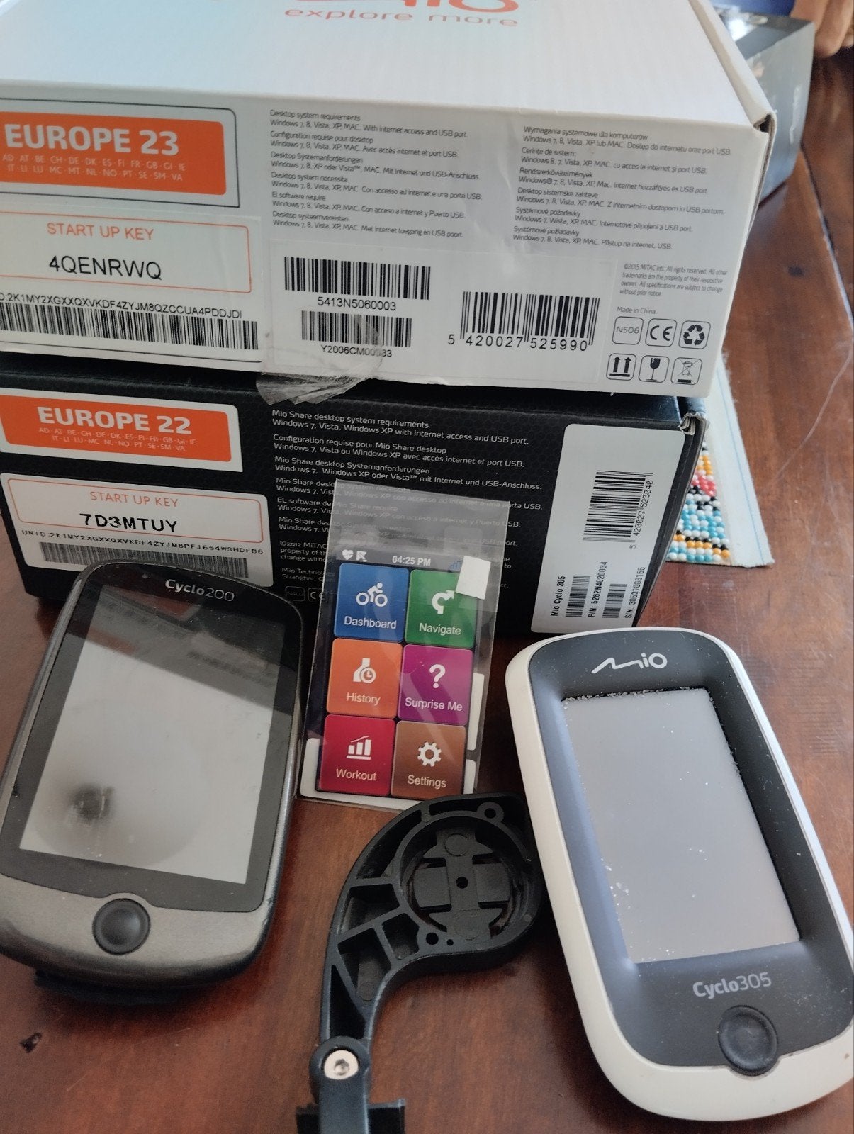 Mio fietscomputers met Europese kaart (Cyclo 200 & 305), Ophalen of Verzenden