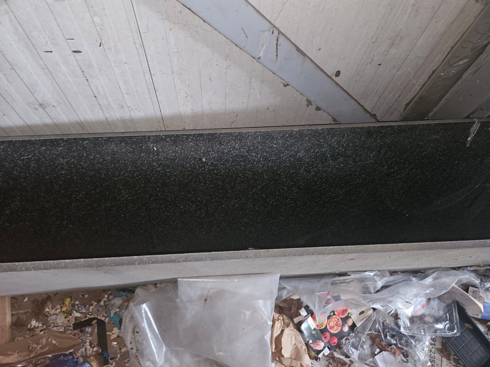 2 granieten bladen nieuw 60x300 groen grijs 2cm dik, Huis en Inrichting, Keuken | Complete keukens, Ophalen of Verzenden