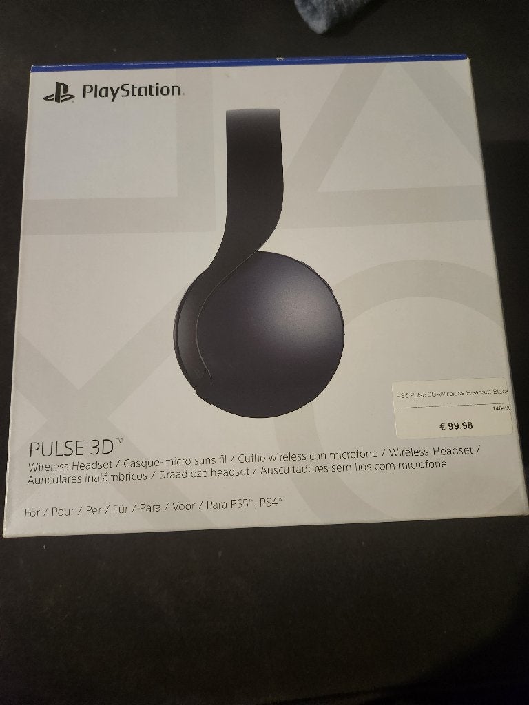 playstation 5 pulse 3d- wireless headset black, Ophalen of Verzenden, Zo goed als nieuw, Speakers of Koptelefoon
