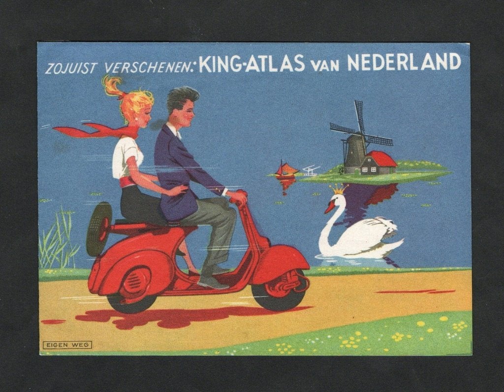 Topografie King Atlas van Nederland Bestelformulier Jaren 50, Ophalen of Verzenden, Zo goed als nieuw