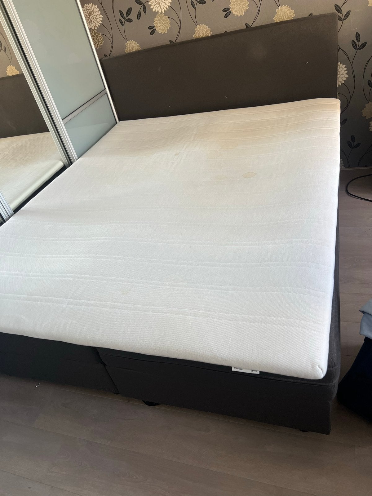 boxspring bed 160x200 MOET WEG!!, Huis en Inrichting, Ophalen, Gebruikt, Tweepersoons, 200 cm