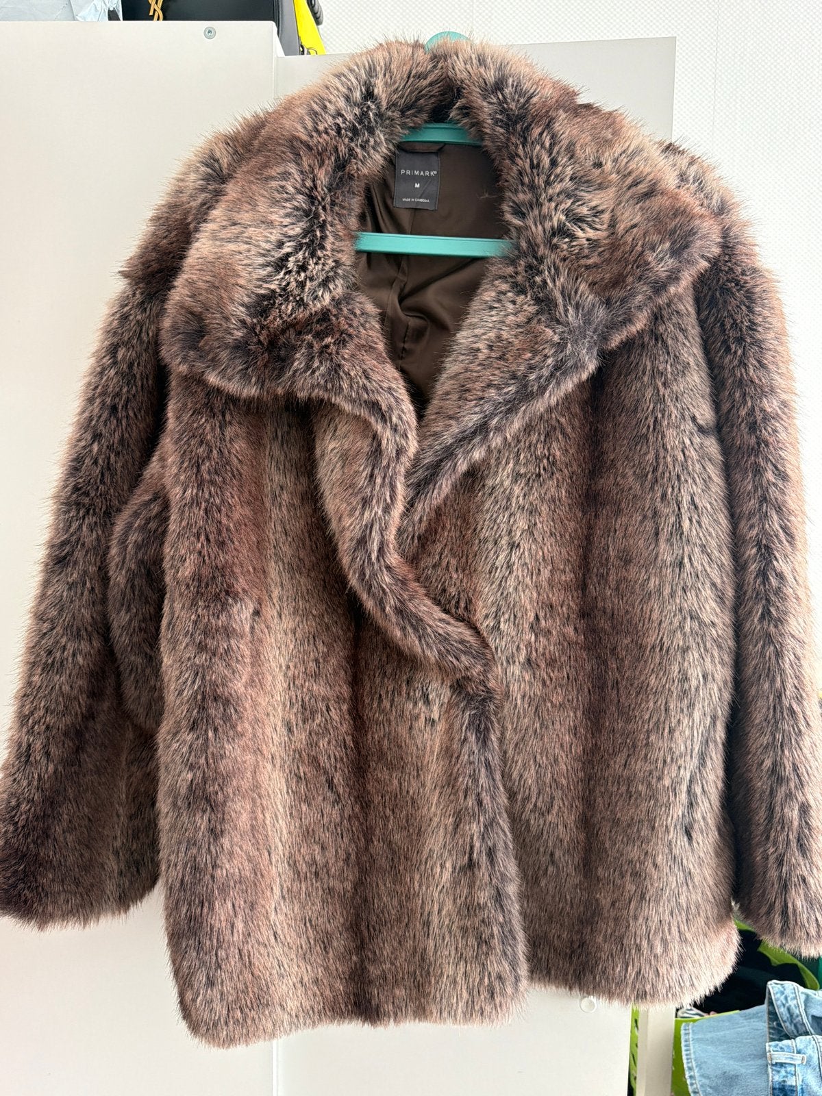 Nieuwe Primark faux fur jas - Maat M 15eu, Ophalen, Zo goed als nieuw, Maat 38/40 (M), Bruin