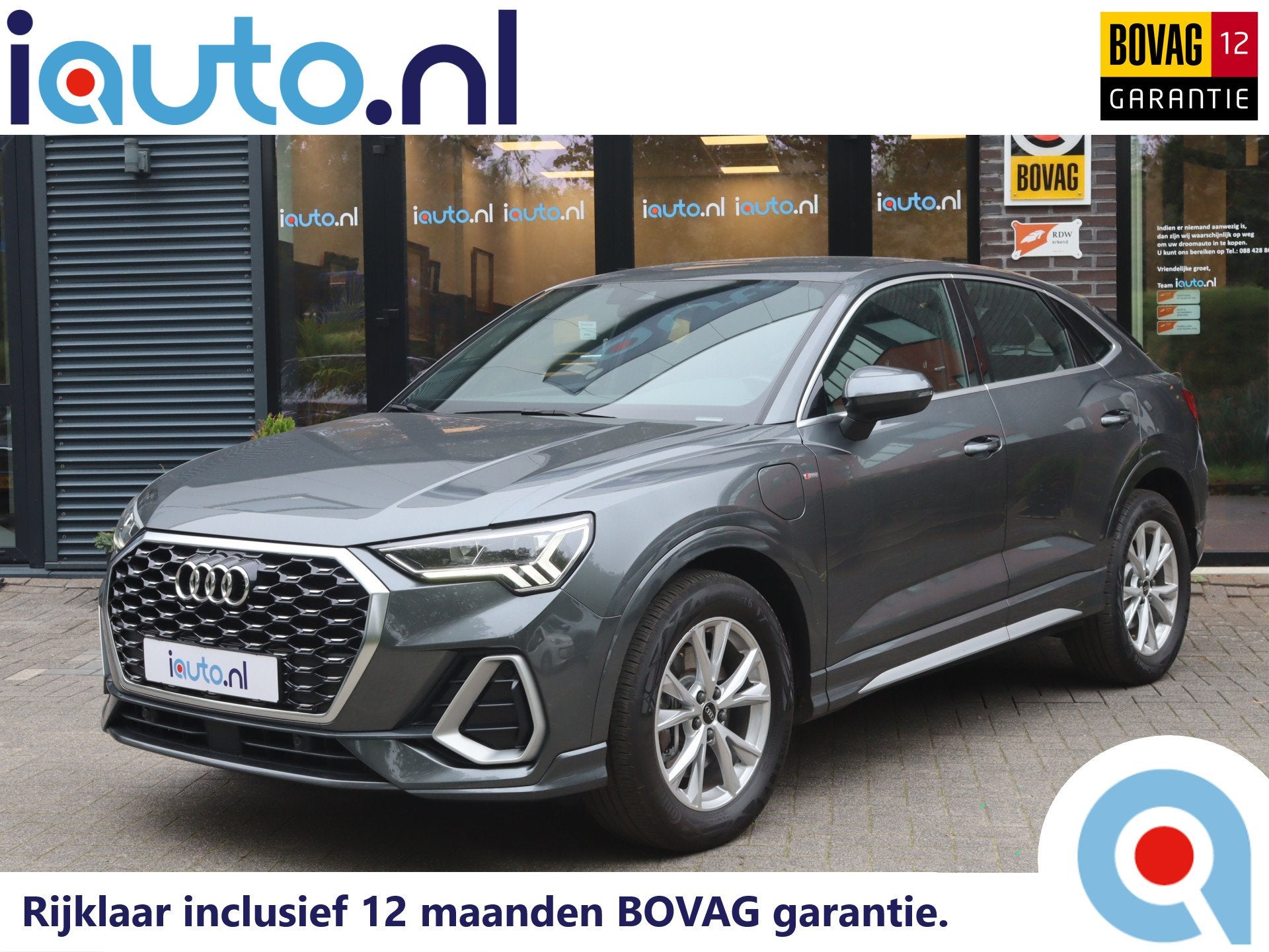 Audi Q3 Sportback 45 TFSI e S Edition LED/Leder/MMI Plus/Cam, Auto's, Gebruikt, Leder en Stof, Hybride Elektrisch/Benzine, SUV of Terreinwagen