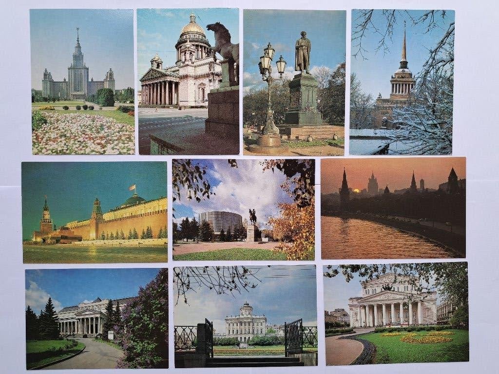 Ansichten 10 x Moskou, Verzenden, 1980 tot heden, Ongelopen, Overig Europa