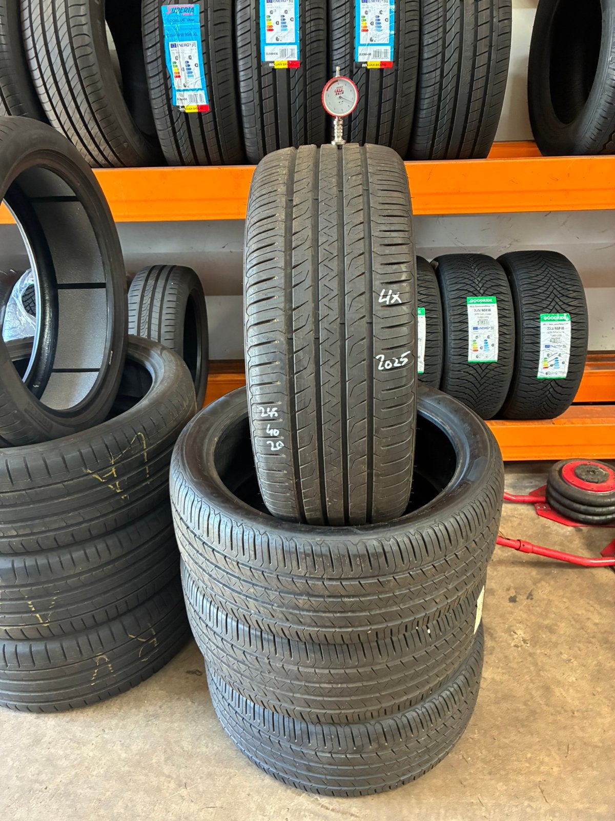 245/40R20 Goodyear Demo Banden 4x  245/40/20, Auto-onderdelen, Banden en Velgen, Ophalen, Band(en), Personenwagen, 20 inch