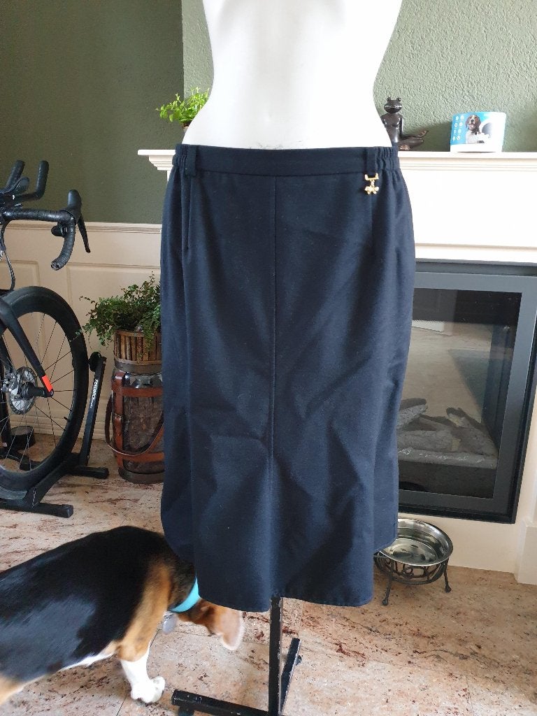 Atelier Goldner rok zwart tulp scheerwol 42 L rokje, Atelier, Verzenden, Zwart, Maat 42/44 (L)