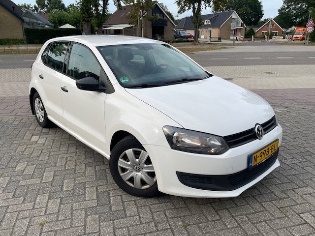 Volkswagen Polo 1.2 ;  5 drs ; bj 2012, Voorwielaandrijving, Stof, Zwart, Wit