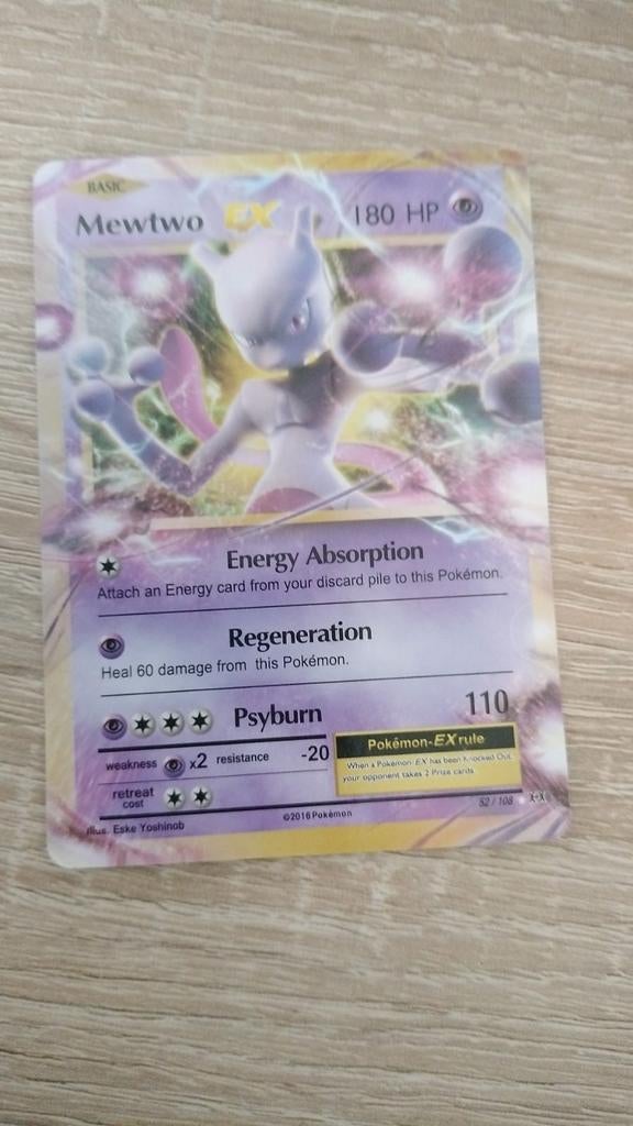 Mewtwo EX, Raichu GX en Leafeon GX Pokémon kaarten, Ophalen of Verzenden, Zo goed als nieuw, Meerdere kaarten, Foil