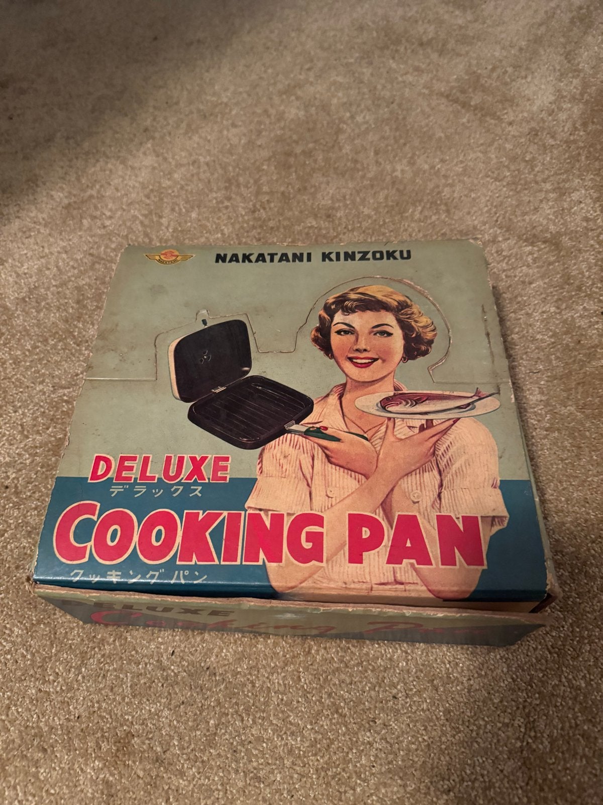 Vintage Nakatani Kinzoku Deluxe Cooking Pan - Nieuw in doos, Ophalen, Koekenpan, Met deksel, Nieuw
