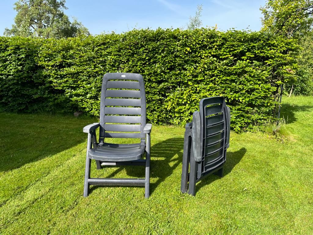 Jardin Tuinstoelen - Verstelbaar en Inklapbaar, Ophalen, Gebruikt, Kunststof, Inklapbaar