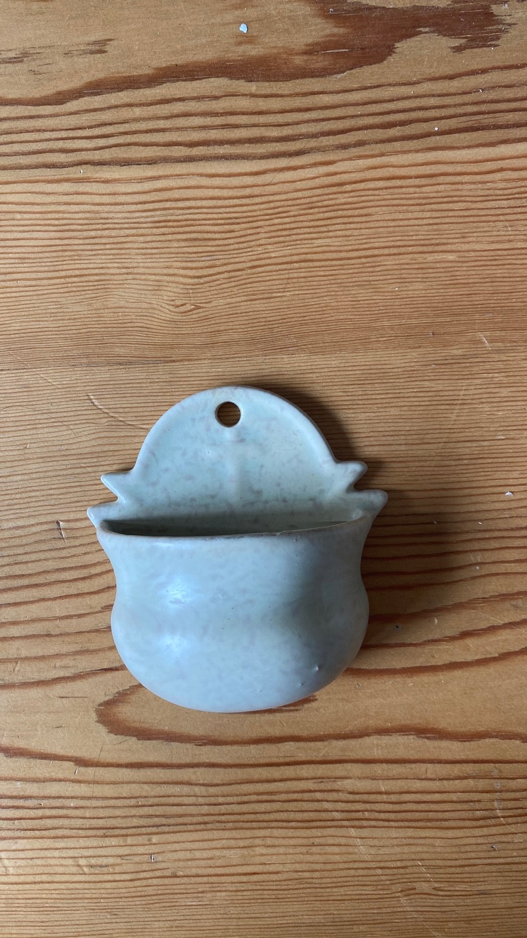 Vintage keramieken wijwaterbakje, Ophalen of Verzenden