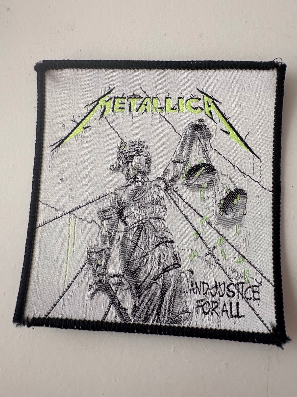Metallica patch And Justice for All' vintage  uit 1988, Ophalen of Verzenden, Nieuw, Kleding