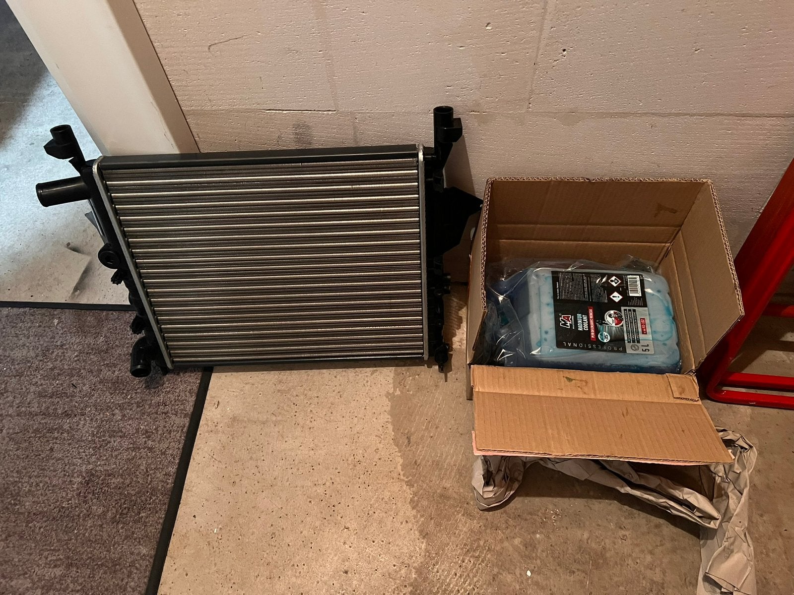 Renault twingo RIDEX Radiateur en 5L koelvloeistof, Ophalen, Nieuw, Renault