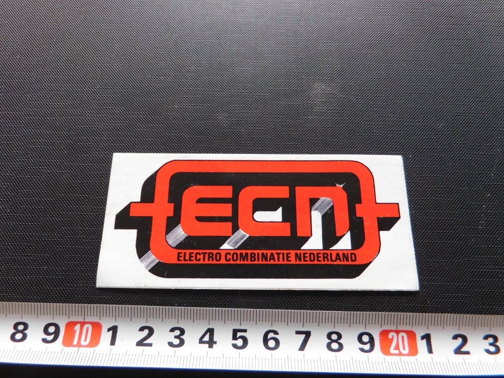 sticker logo ECN electro combinatie nederland, Ophalen, Zo goed als nieuw