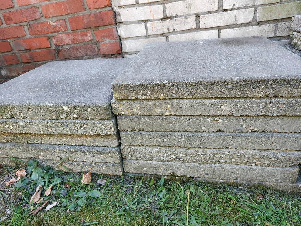 Betontegels, Ophalen, Gebruikt, Beton, Terrastegels