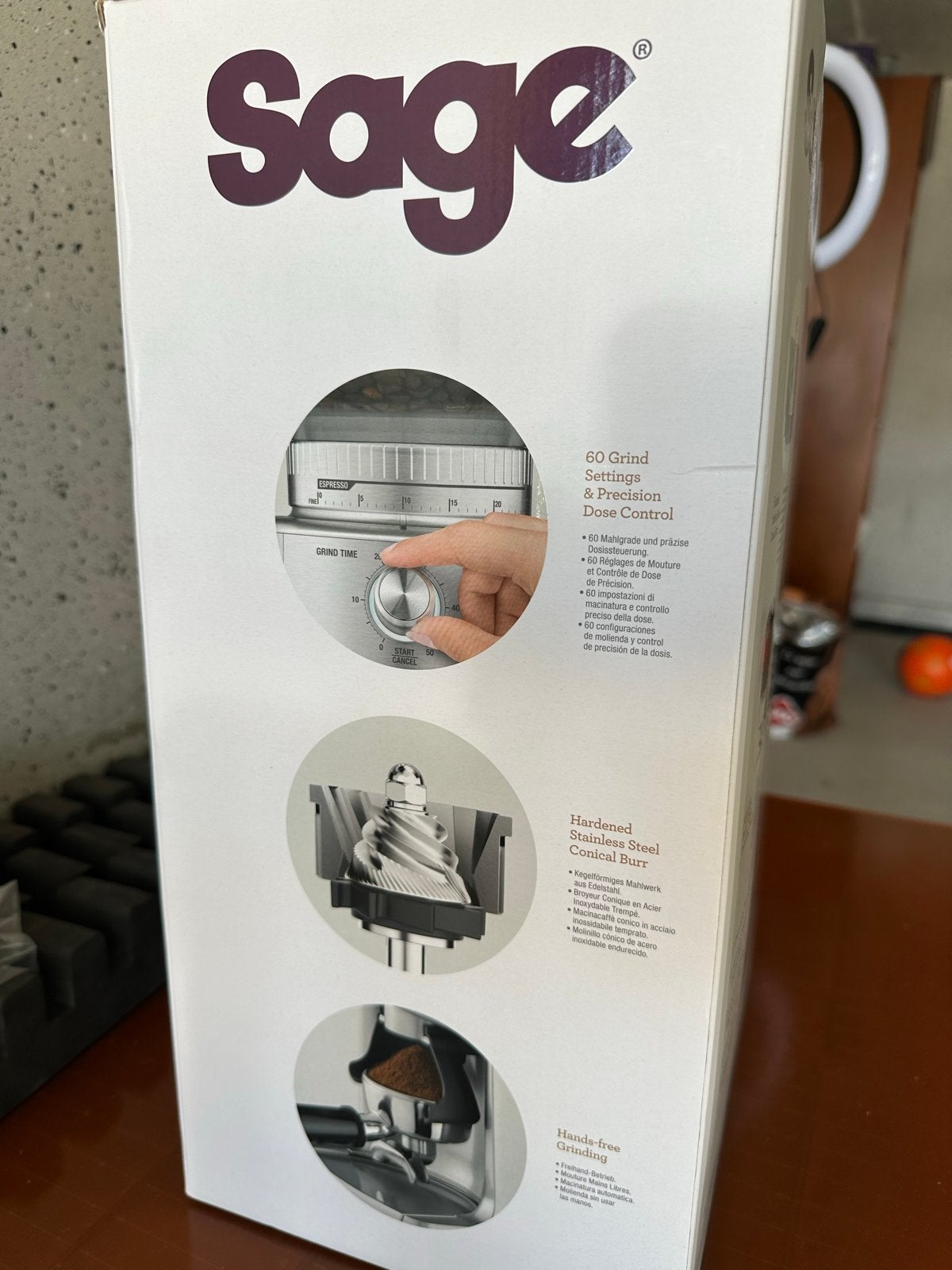 Sage the Dose Control Pro koffiemolen, Overige modellen, 10 kopjes of meer, Nieuw, Koffiebonen