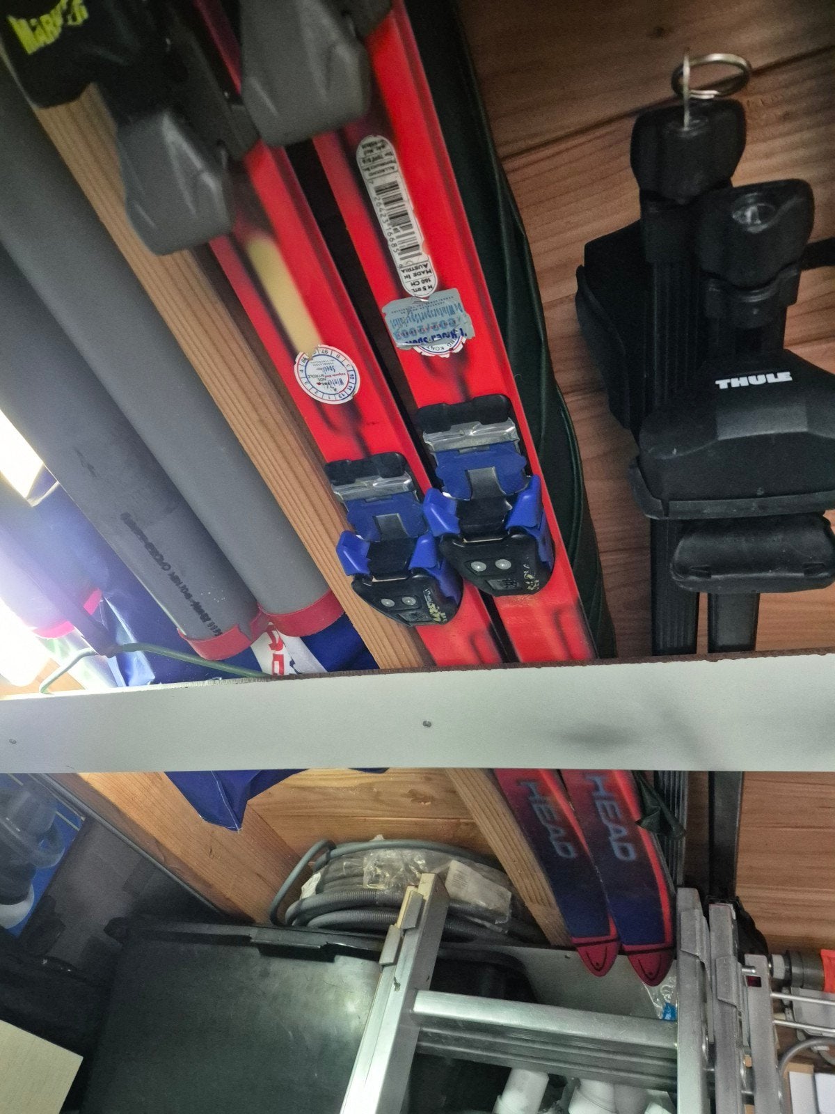Rode ski's met bindingen - Gebruikt, Sport en Fitness, Skiën en Langlaufen, Overige merken, 160 tot 180 cm, Gebruikt, Ophalen of Verzenden