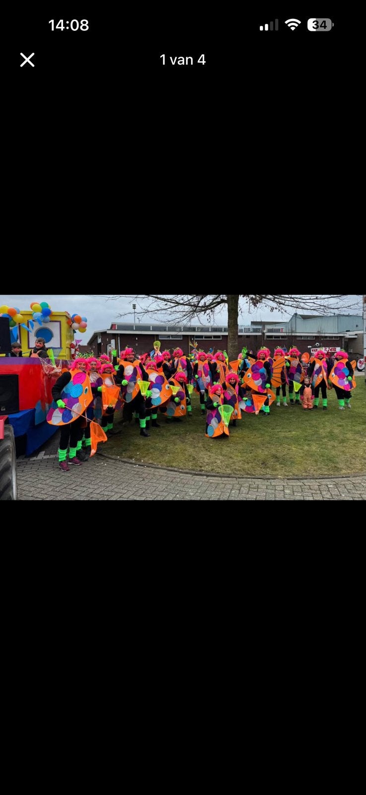 Prachtige carnavalspakken! +\- 44 volw en 14 kids, Ophalen, Zo goed als nieuw, Carnaval
