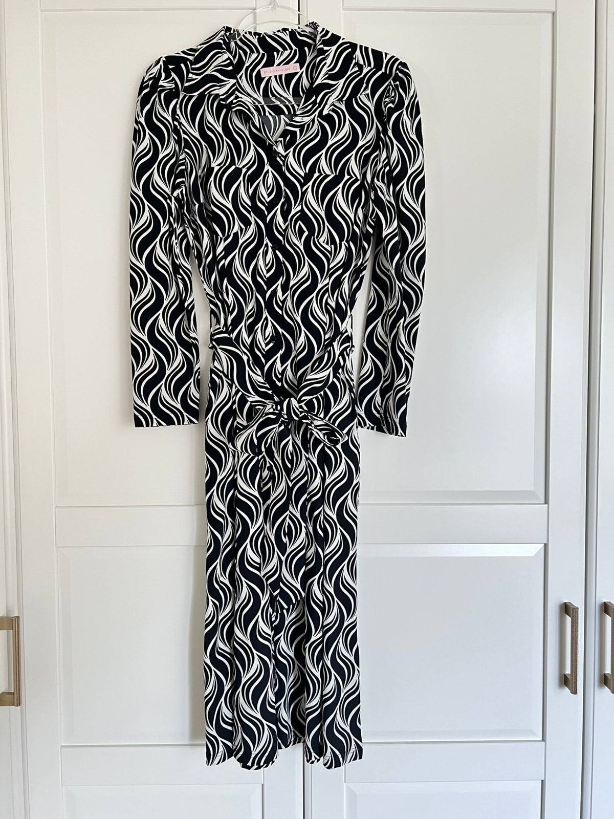 Studio anneloes inda flame maxi jurk L zwart/wit travelstof, Zwart, Maat 42/44 (L), Ophalen of Verzenden, Zo goed als nieuw